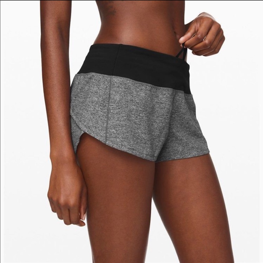 Lululemon. Speed up short 4”. Grey NWT